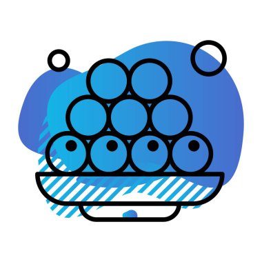 Gıda simgesinin vektör illüstrasyonu