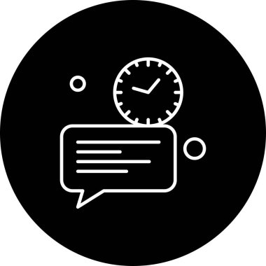  Vektör sohbet simgesi illüstrasyonu