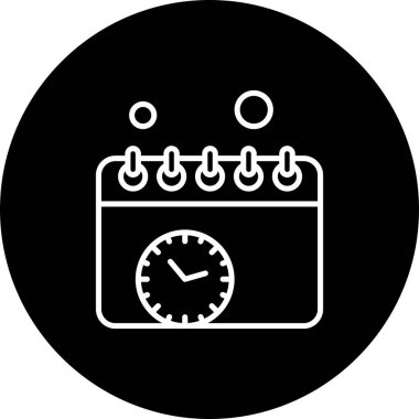 vektör Takvimi Simgesi illüstrasyonu