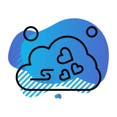  vektör Bulut simgesi illüstrasyonu