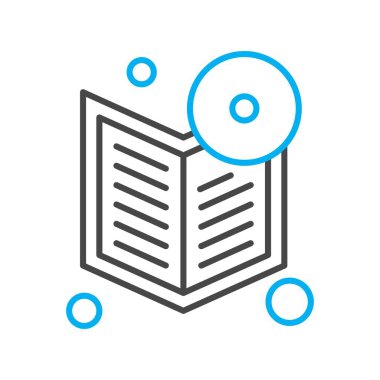 kitap simgesi vektör illüstrasyonu