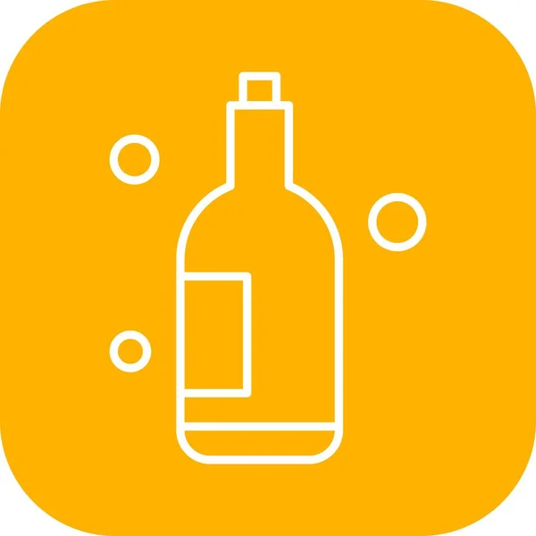 Vector Alcohol Pictogram Illustratie — Stockvector