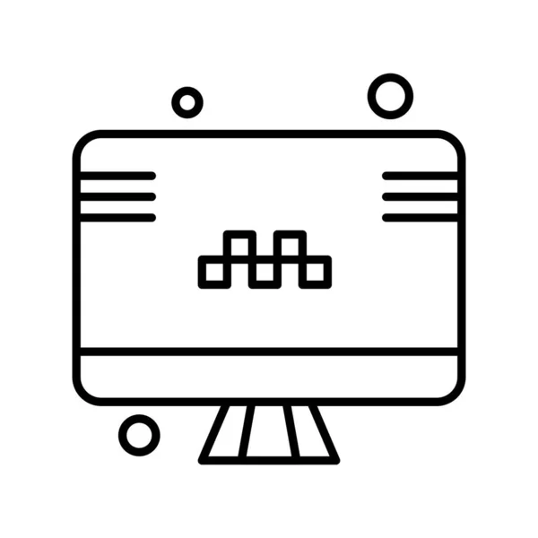 Ilustração Ícone Vetor Lcd —  Vetores de Stock