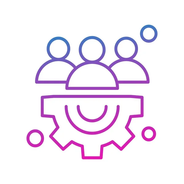 Configuração Vetor Icon Ilustração — Vetor de Stock