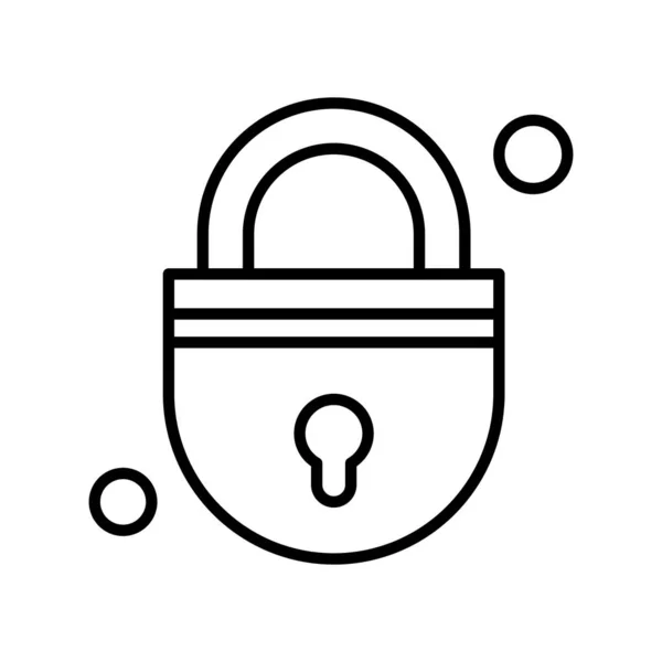 Vector Illustration Lock Icon — Stock Vector