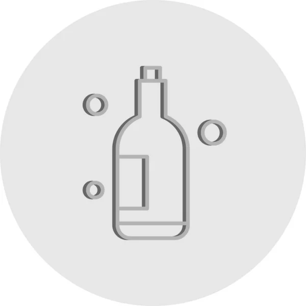 Vektor Alkohol Ikon Illustration — Stock vektor