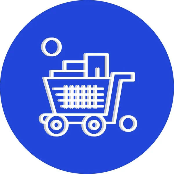 Trolley Icon Vector Illustration — Stockvektor