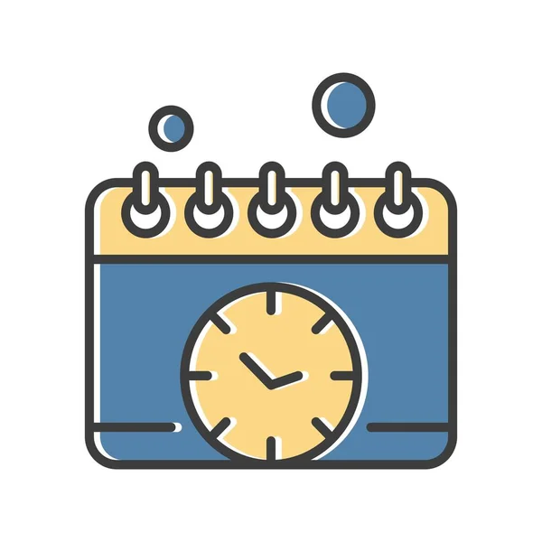 Vector Calendario Icono Ilustración — Vector de stock