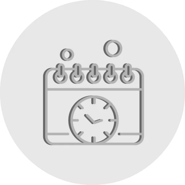 Vector Calendario Icono Ilustración — Archivo Imágenes Vectoriales