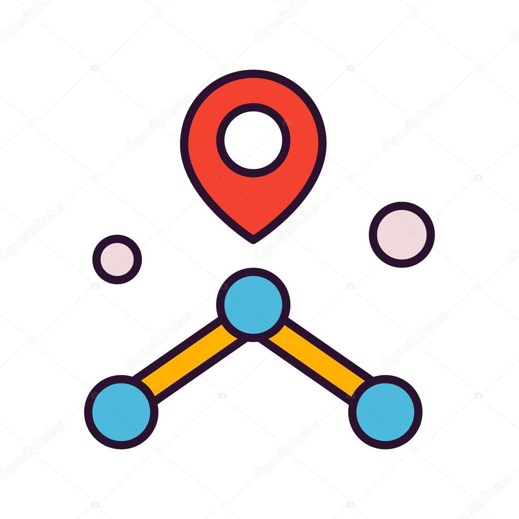 vector location icon illustration