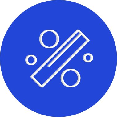 İndirim simgesi vektör illüstrasyonu