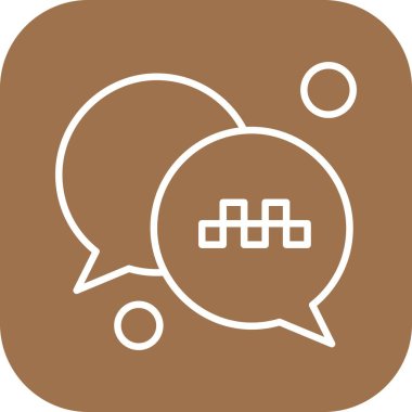  Vektör sohbet simgesi illüstrasyonu