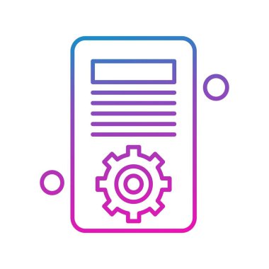 Vektör belgesi Simge illüstrasyonu