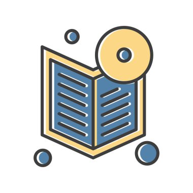 kitap simgesi vektör illüstrasyonu