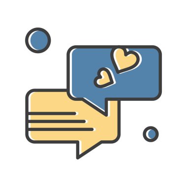  Vektör sohbet simgesi illüstrasyonu