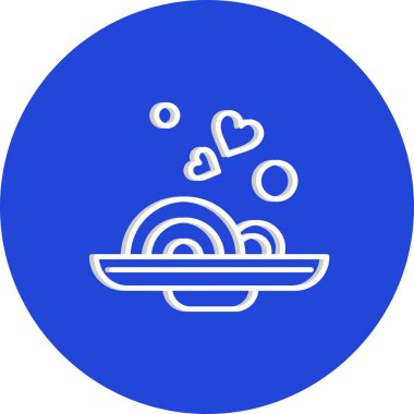  Gıda simgesinin vektör illüstrasyonu