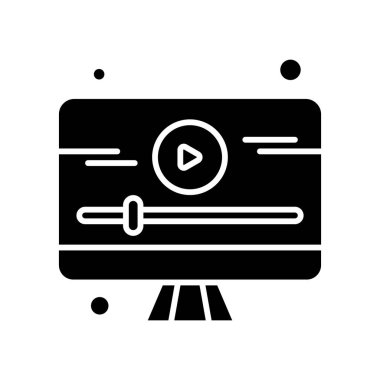 vektör lcd simgesi illüstrasyonu