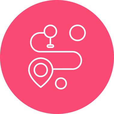 Vektör konumu simge illüstrasyonu