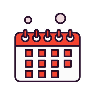 vektör Takvimi Simgesi illüstrasyonu