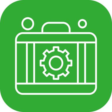 Evrak çantası simgesinin vektör illüstrasyonu