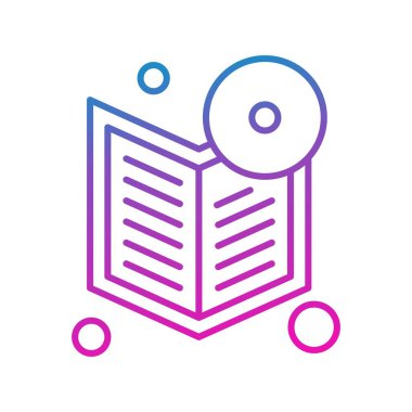 kitap simgesi vektör illüstrasyonu