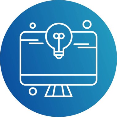 vektör lcd simgesi illüstrasyonu