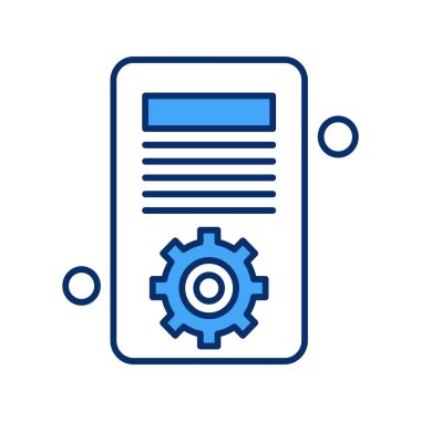 Vektör belgesi Simge illüstrasyonu