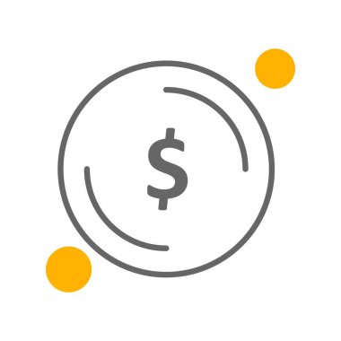 Dolar simgesi vektör illüstrasyonu