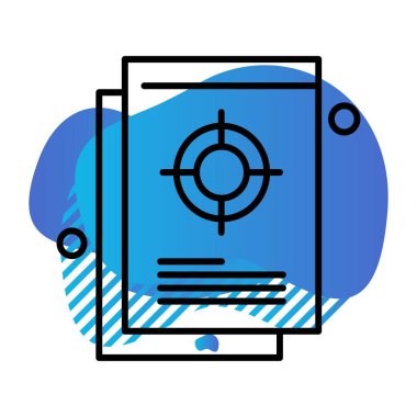 Vektör belgesi Simge illüstrasyonu