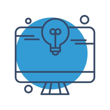 vektör lcd simgesi illüstrasyonu