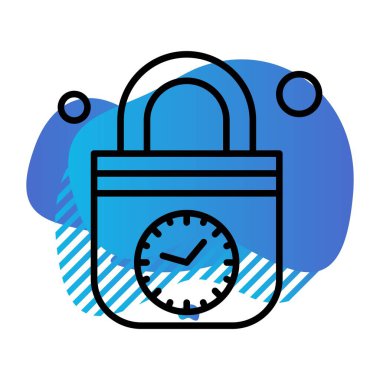  Vektör illüstrasyon kilidi simgesi