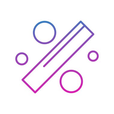 İndirim simgesi vektör illüstrasyonu