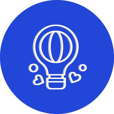 vektör sıcak hava balonu simgesi 