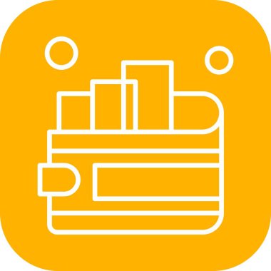 cüzdan ikonu vektör illüstrasyonu