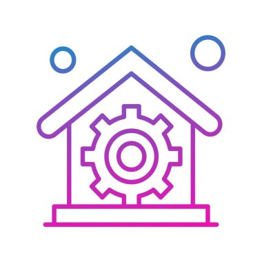  Ev simgesinin vektör illüstrasyonu