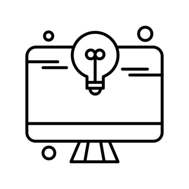  vektör lcd simgesi illüstrasyonu