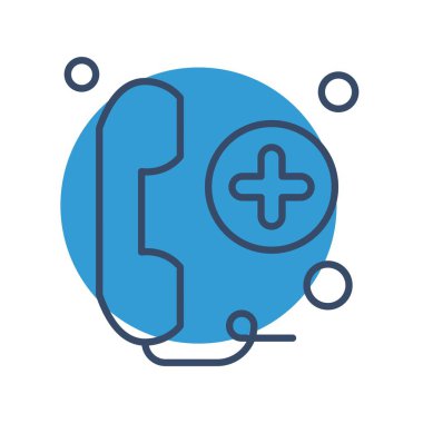 Vektör telefon simgesi illüstrasyonu