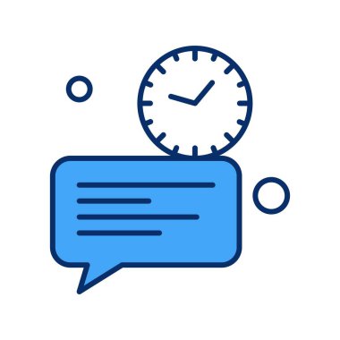  Vektör sohbet simgesi illüstrasyonu