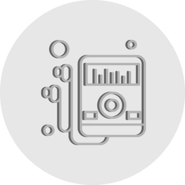 mp3 vektör simgesi illüstrasyonu