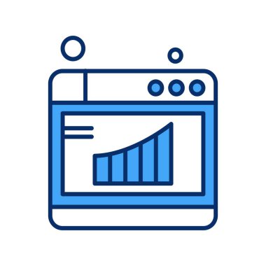 tarayıcı simgesi vektör illüstrasyonu