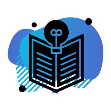 kitap simgesi vektör illüstrasyonu