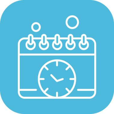 vektör Takvimi Simgesi illüstrasyonu