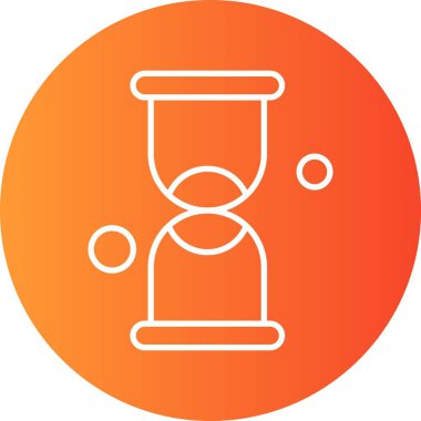 vektör kum saati simgesi illüstrasyonu