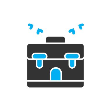 Evrak çantası simgesinin vektör illüstrasyonu