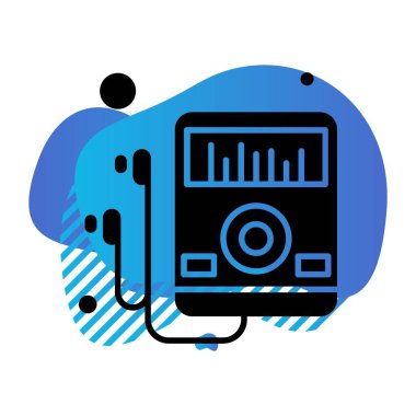 mp3 vektör simgesi illüstrasyonu