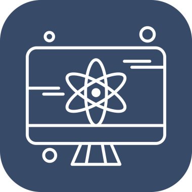 vektör lcd simgesi illüstrasyonu