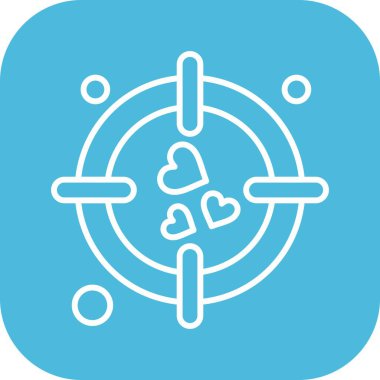 vektör hedef simgesi illüstrasyonu