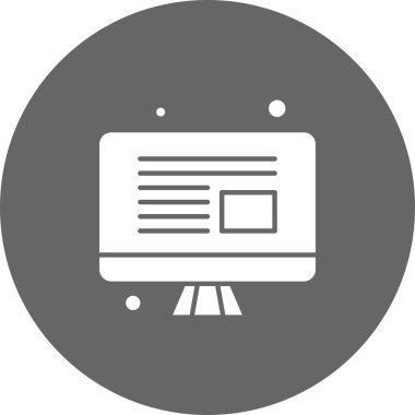  vektör lcd simgesi illüstrasyonu