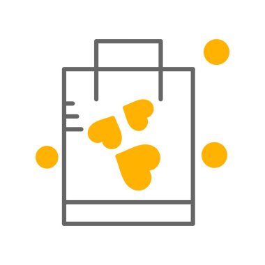 çanta simgesi vektör illüstrasyonu