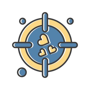 vektör hedef simgesi illüstrasyonu